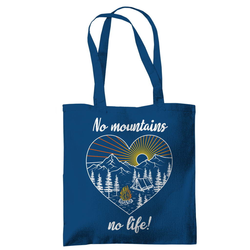 Tragetasche No Mountains, no life!