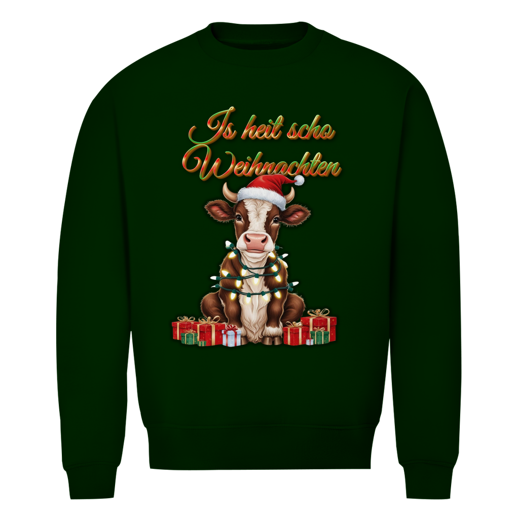 Herren Premium Bio Sweatshirt Is heit scho Weihnachten