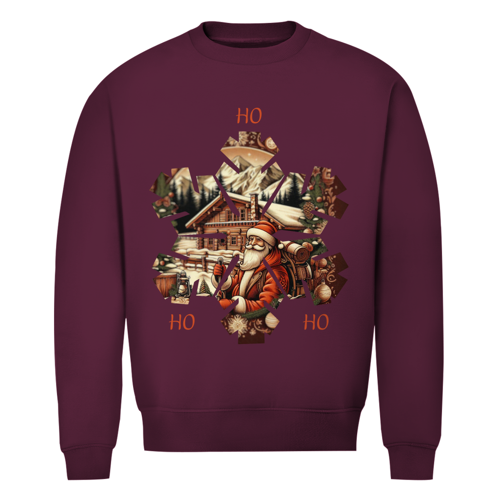 Herren Premium Bio Sweatshirt Ho Ho Ho