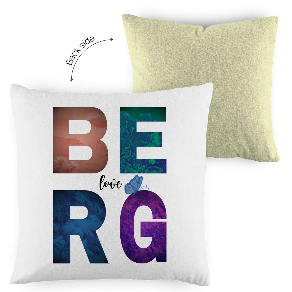 Kopfkissen zweifarbig Berg Love