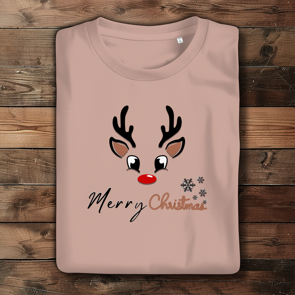 Damen Premium Bio T-Shirt Merry Christmas