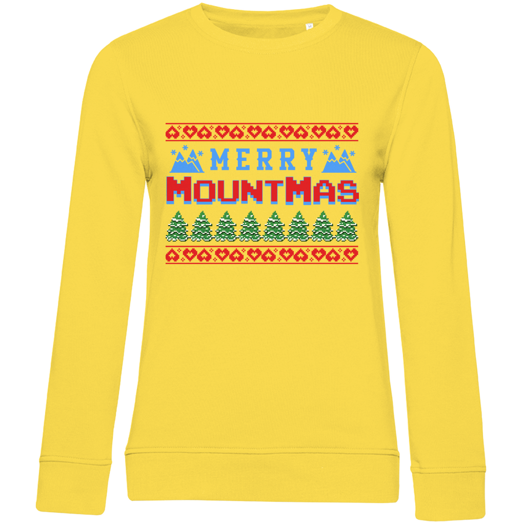 Damen Premium Bio Sweatshirt Merry Mountmas