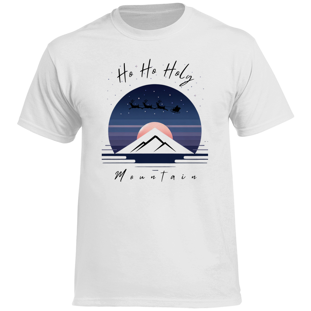 Herren Heavy Cotton T-Shirt Ho HO ho Mountain