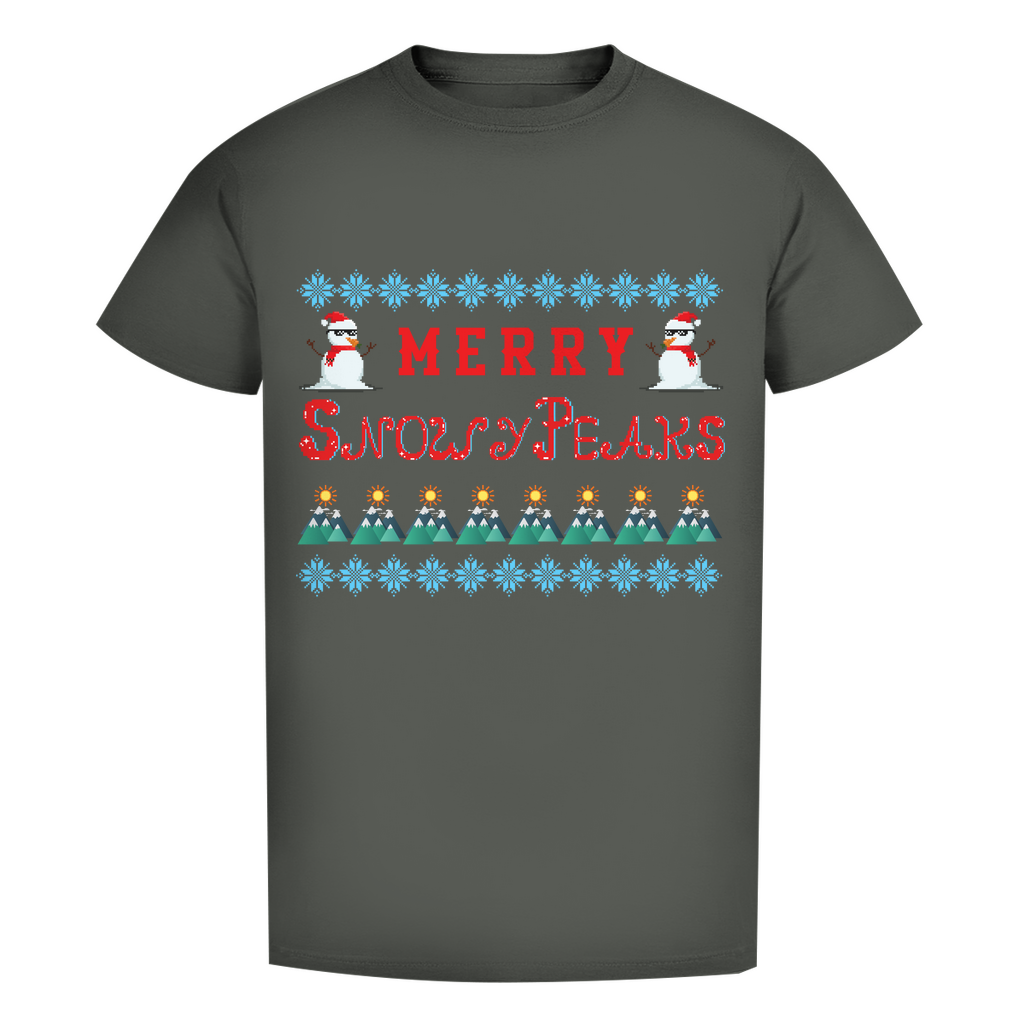 Herren Premium Bio T-Shirt Snowy Peaks