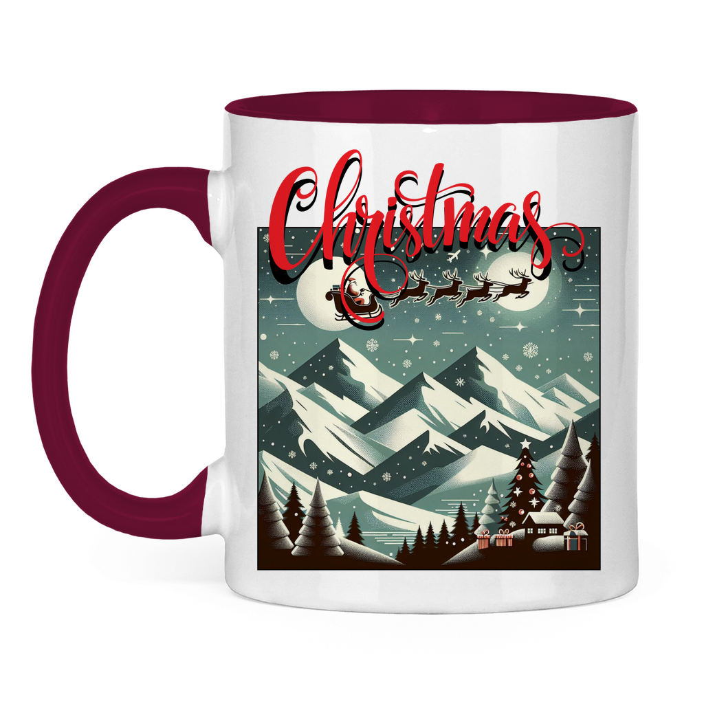 Tasse zweifarbig Christmas time