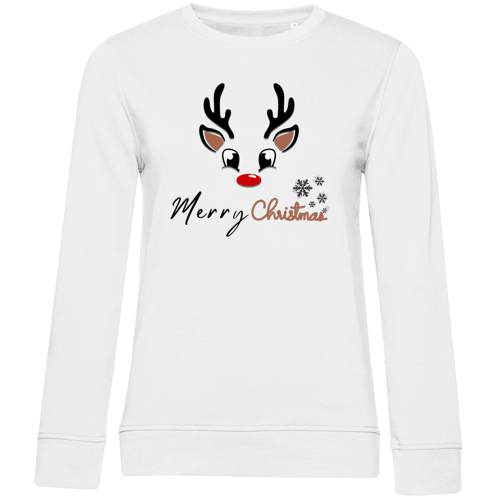 Damen Premium Bio Sweatshirt Merry Christmas