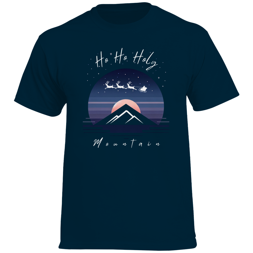 Herren Heavy Cotton T-Shirt Ho HO ho Mountain