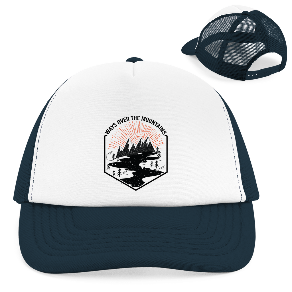 Retro Trucker Cap Over the Mountains