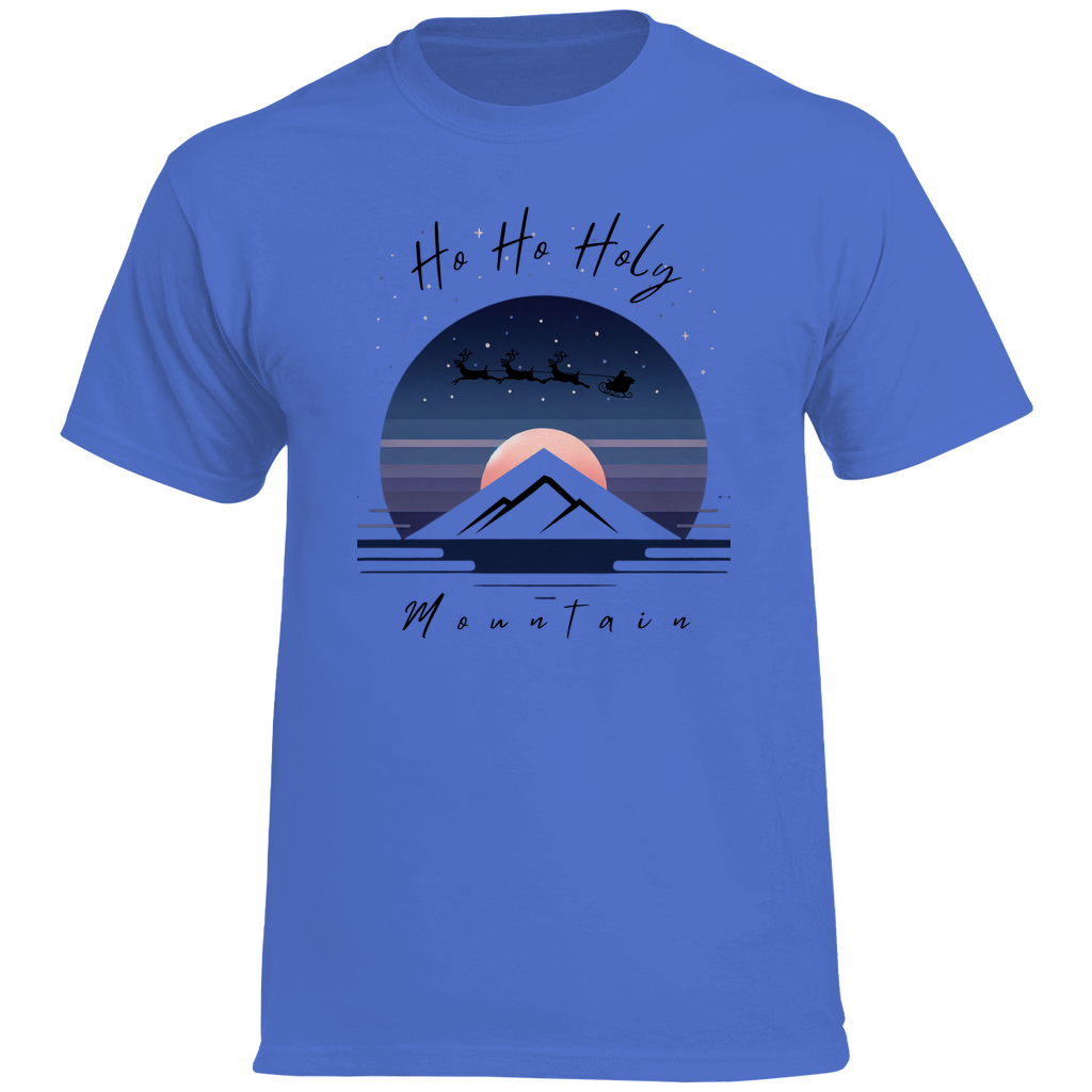 Herren Heavy Cotton T-Shirt Ho HO ho Mountain