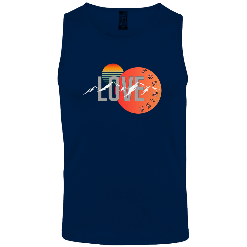 Herren Basic Tank Top LOVE for hike
