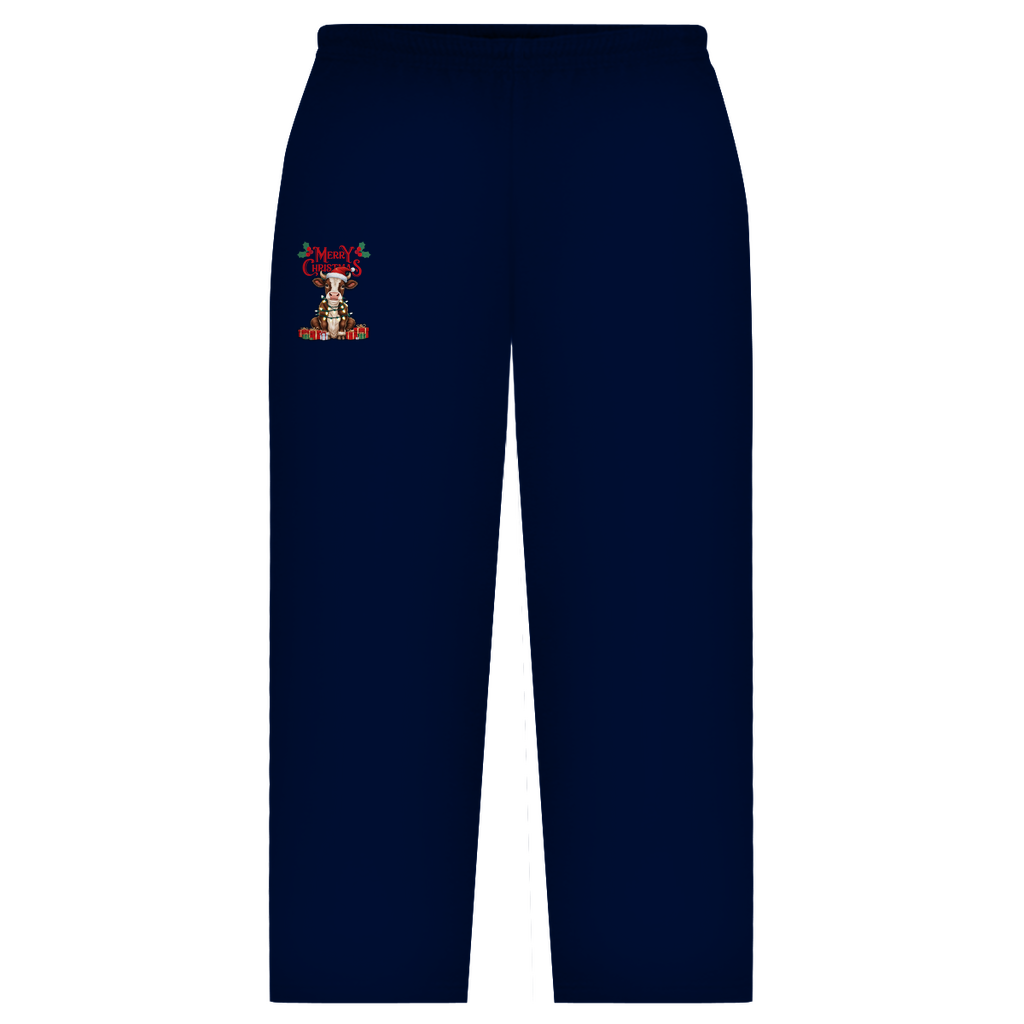 Oversize Sweatpants Merry Christmas Baby Cow