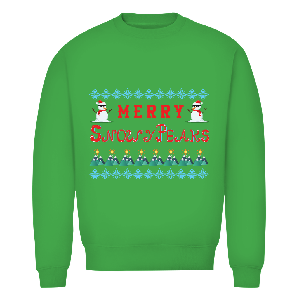 Herren Premium Bio Sweatshirt Snowy Peaks