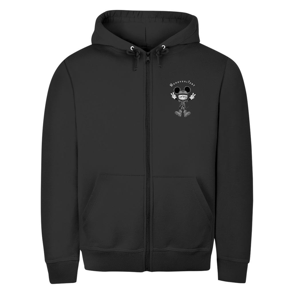 Herren Zipper Hoodie Bergverliebt Maus