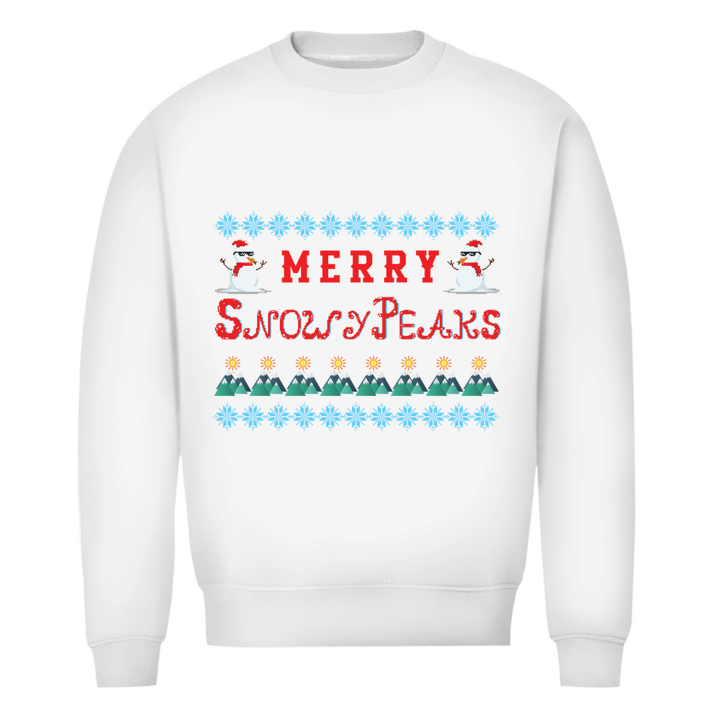 Herren Premium Bio Sweatshirt Snowy Peaks