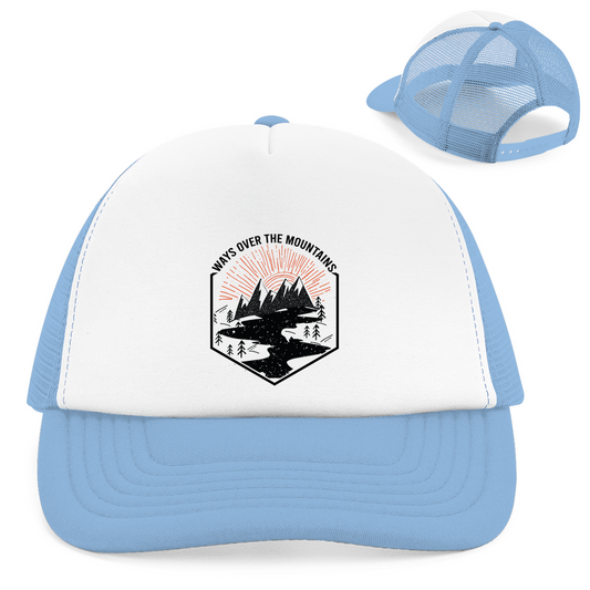 Retro Trucker Cap Over the Mountains