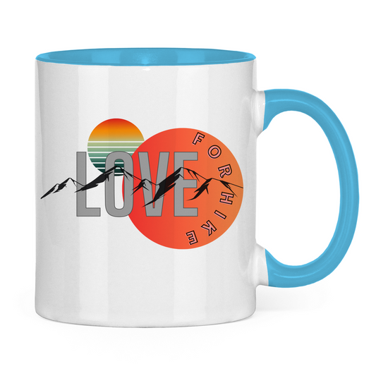 Tasse zweifarbig LOVE for hike