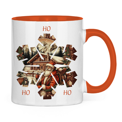 Tasse zweifarbig Ho Ho Ho