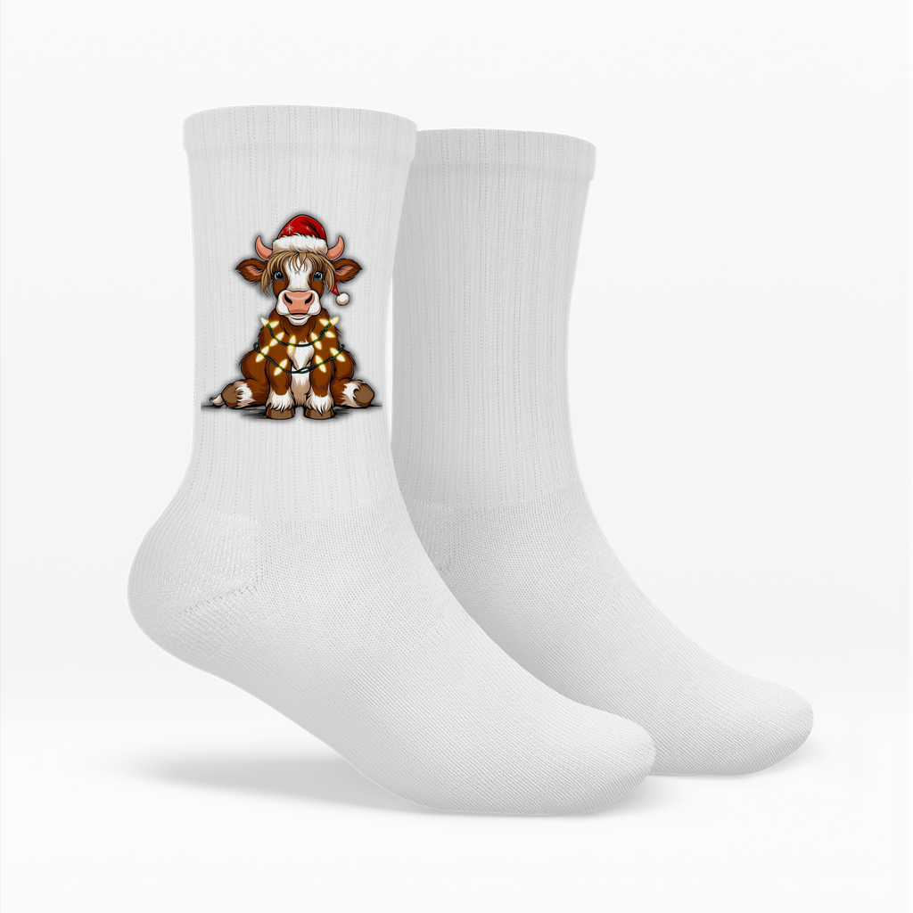 Socken Merry Christmas Baby Cow