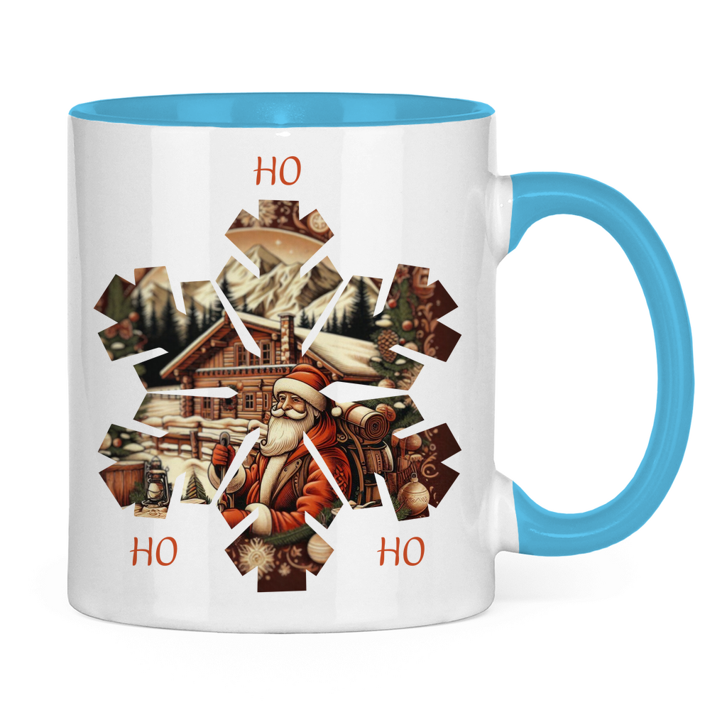 Tasse zweifarbig Ho Ho Ho