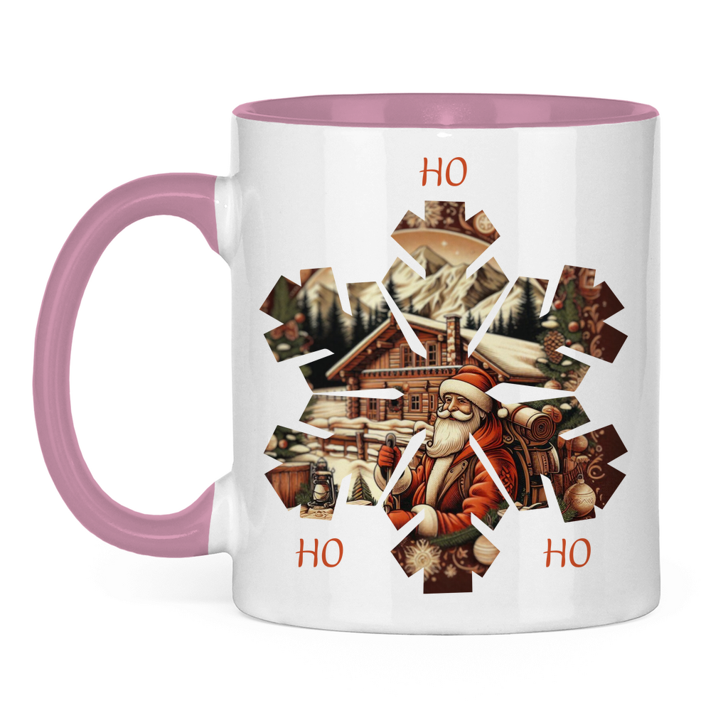 Tasse zweifarbig Ho Ho Ho