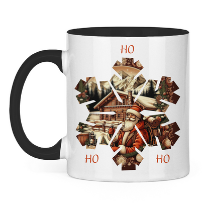 Tasse zweifarbig Ho Ho Ho