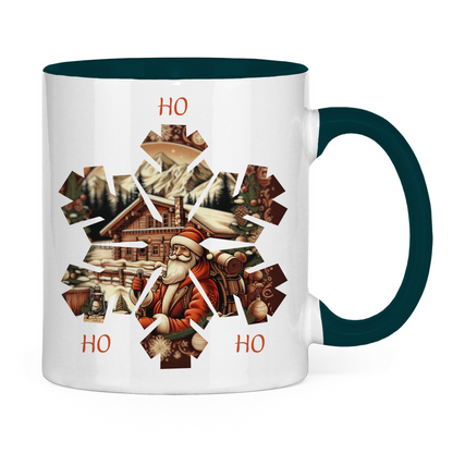 Tasse zweifarbig Ho Ho Ho