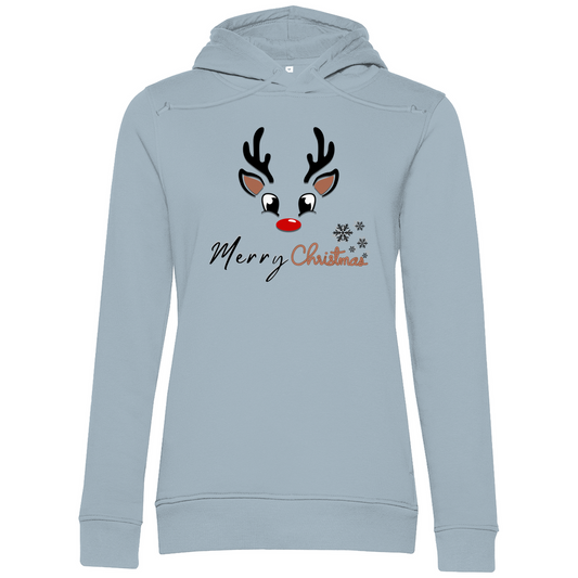 Damen Premium Bio Hoodie Merry Christmas