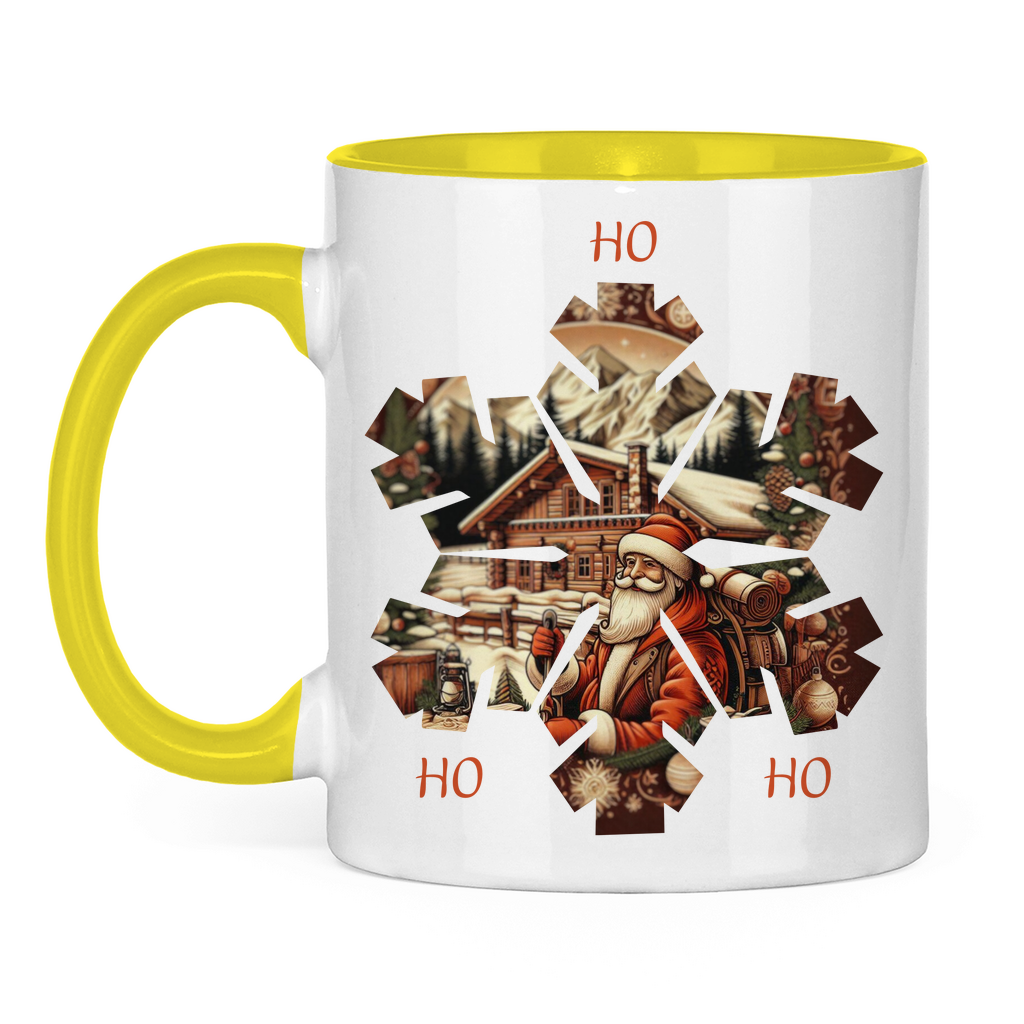 Tasse zweifarbig Ho Ho Ho