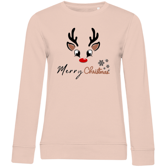 Damen Premium Bio Sweatshirt Merry Christmas