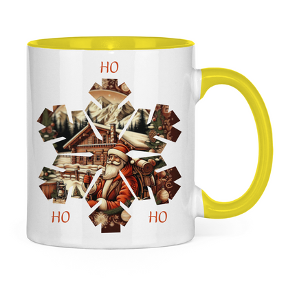 Tasse zweifarbig Ho Ho Ho