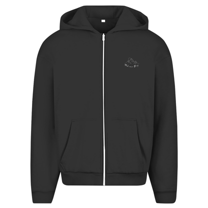 Herren Oversize Zipper Hoodie Mach mein Ding