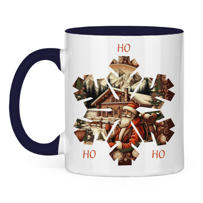 Tasse zweifarbig Ho Ho Ho