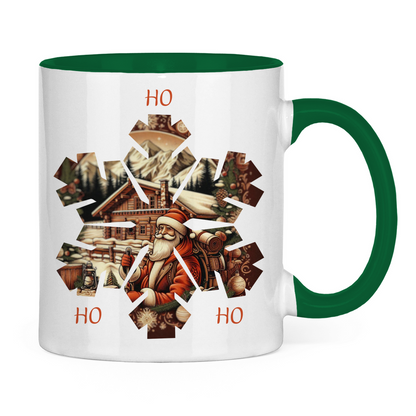 Tasse zweifarbig Ho Ho Ho