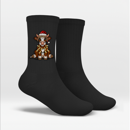 Socken Merry Christmas Baby Cow