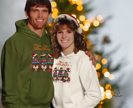 Unisex Hoodie Moo-ry Christmas