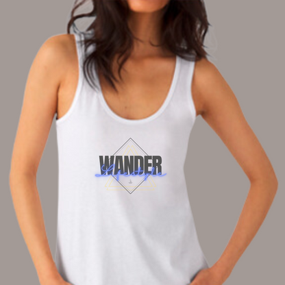 Damen Premium Organic Tank Top Wander Lifestyle