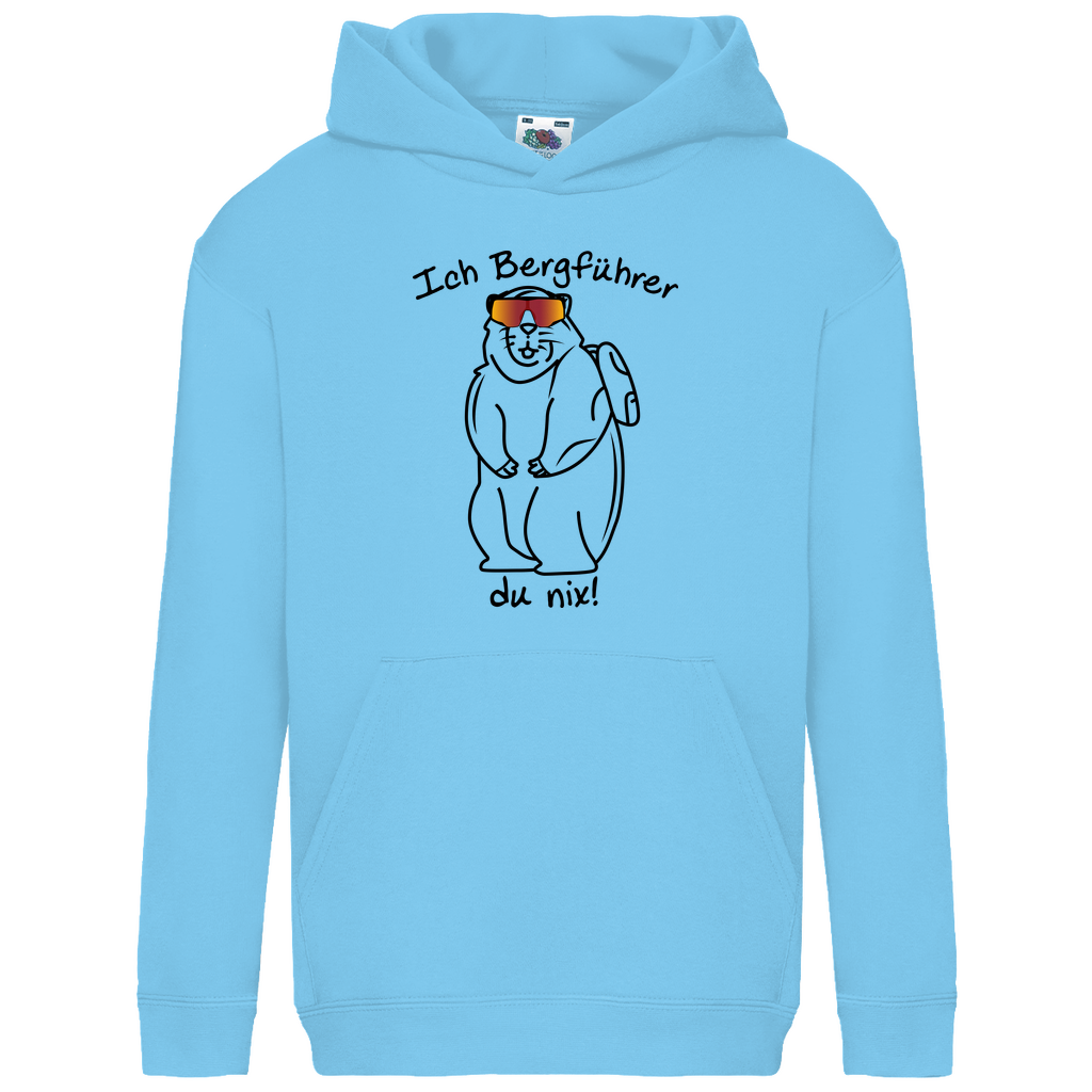 Kids Basic Hoodie Ich Bergführer