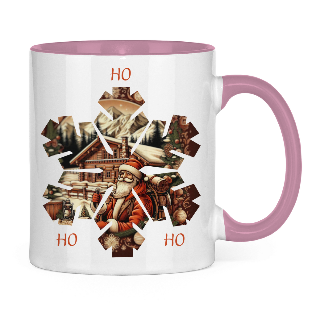 Tasse zweifarbig Ho Ho Ho