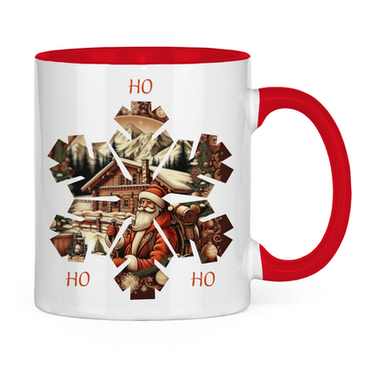 Tasse zweifarbig Ho Ho Ho