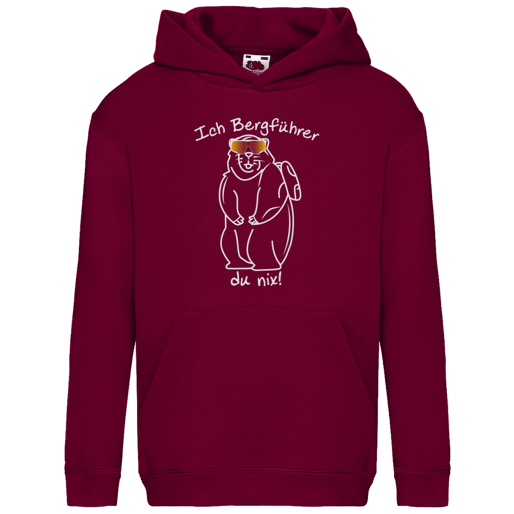 Kids Basic Hoodie Ich Bergführer