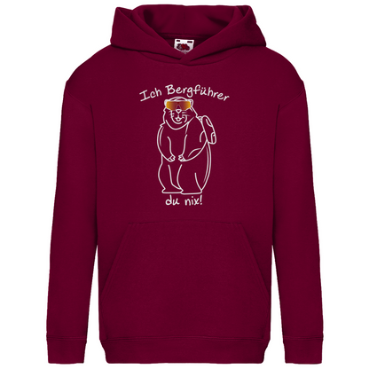 Kids Basic Hoodie Ich Bergführer