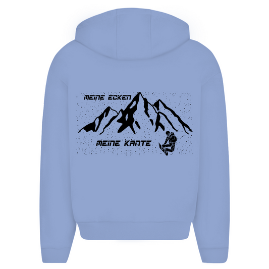 Herren Oversize Zipper Hoodie Meine Ecken, meine Kanten snowboard