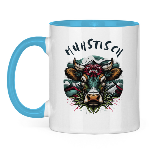 Tasse zweifarbig Muhstisch