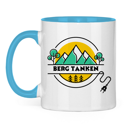 Tasse zweifarbig Berg tanken