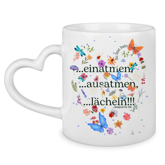 Tasse mit Herzhenkel Elli's Design