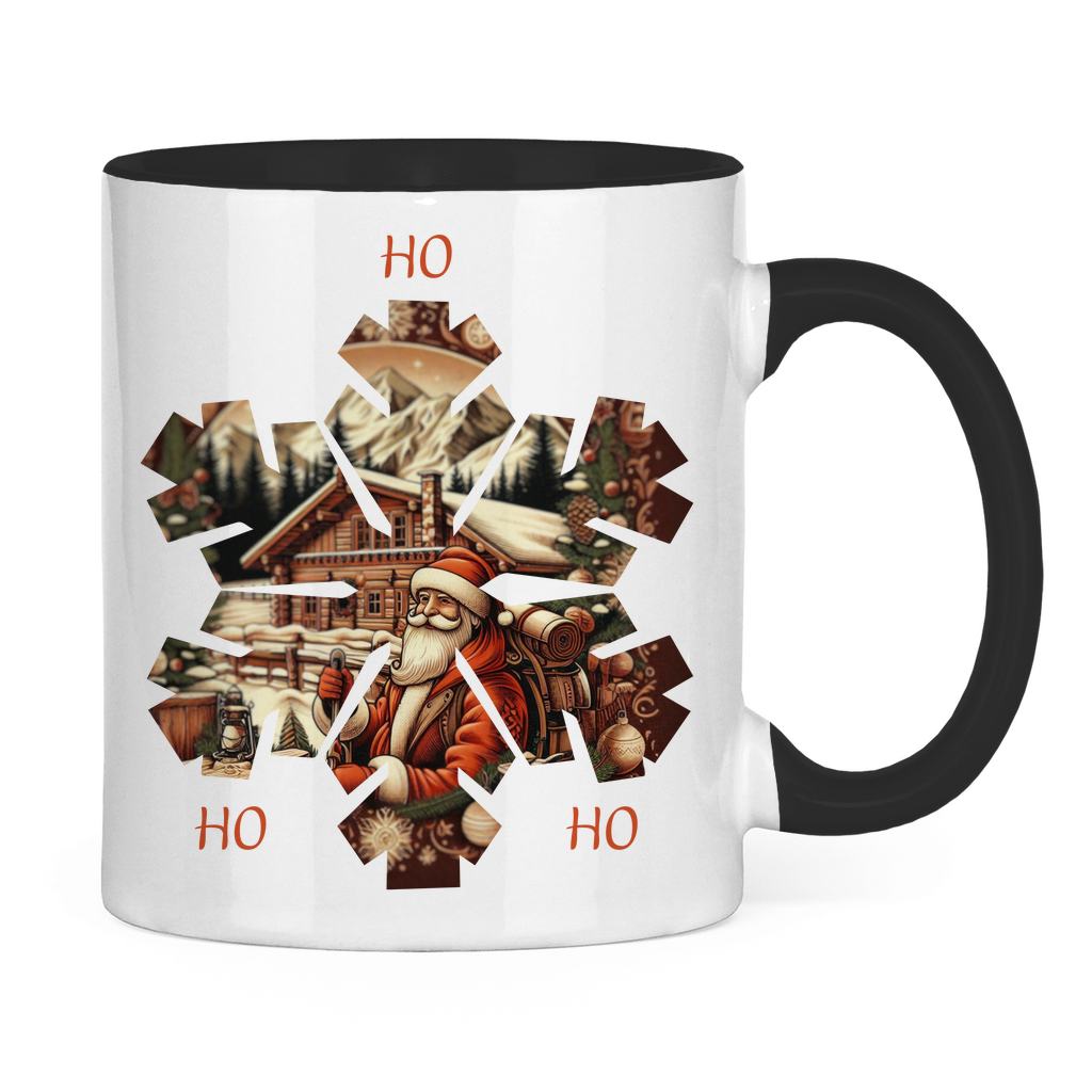 Tasse zweifarbig Ho Ho Ho