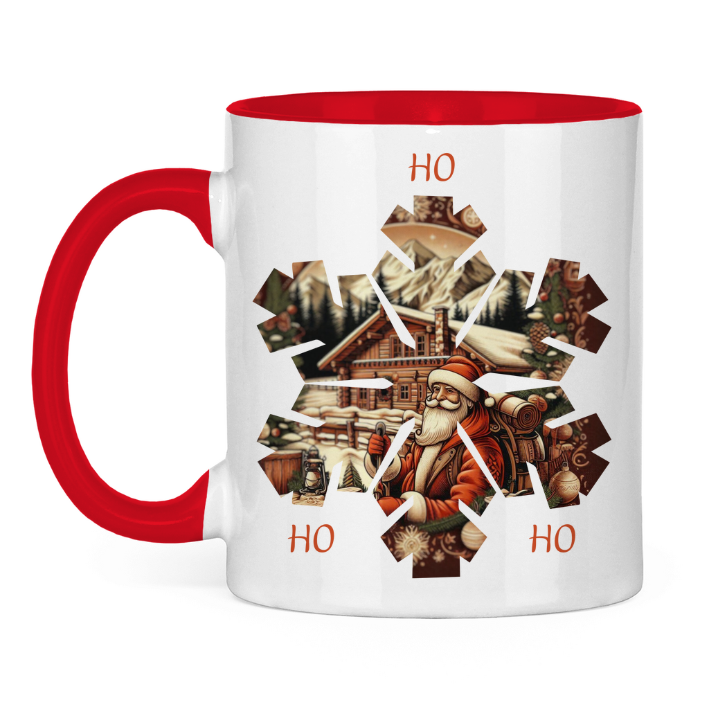 Tasse zweifarbig Ho Ho Ho