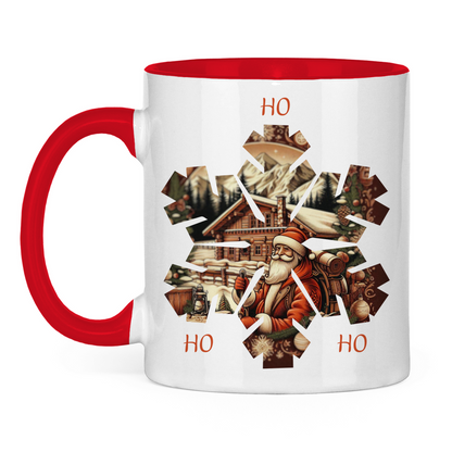 Tasse zweifarbig Ho Ho Ho