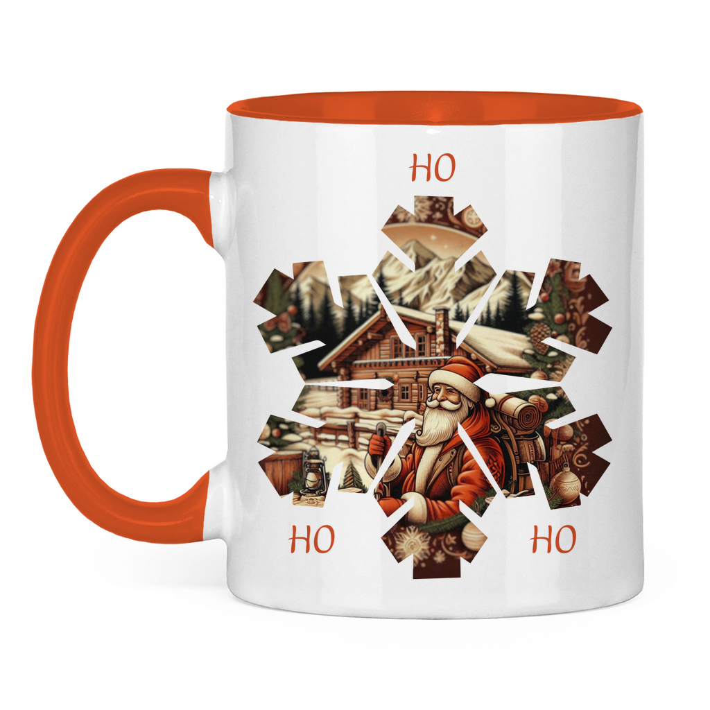 Tasse zweifarbig Ho Ho Ho